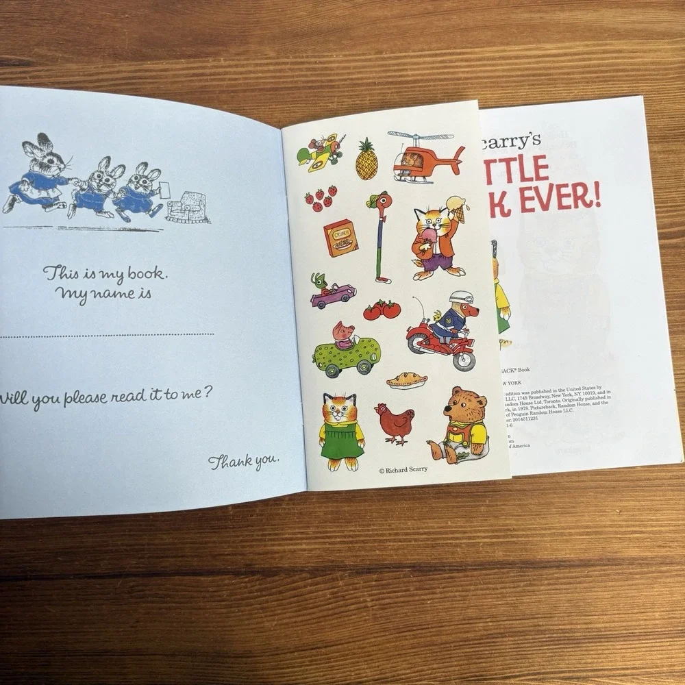 Lot of 3 Richard Scarry Children's Books Mr Frumble Best Little Word Book